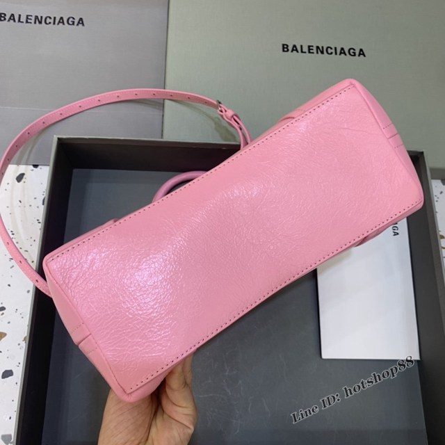 Balenciaga專櫃2022爆款鱷魚紋軟性牛皮手提肩背女包 巴黎世家Editor沙漏餃子包 fyj1163